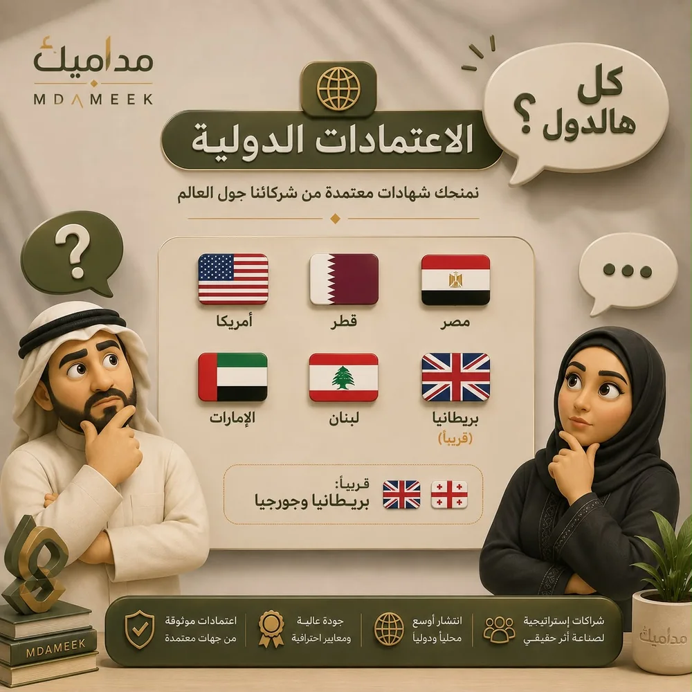 الاعتمادات الدولية — شركاء مداميك حول العالم